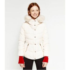 NWOT Zara puffer down jacket with good